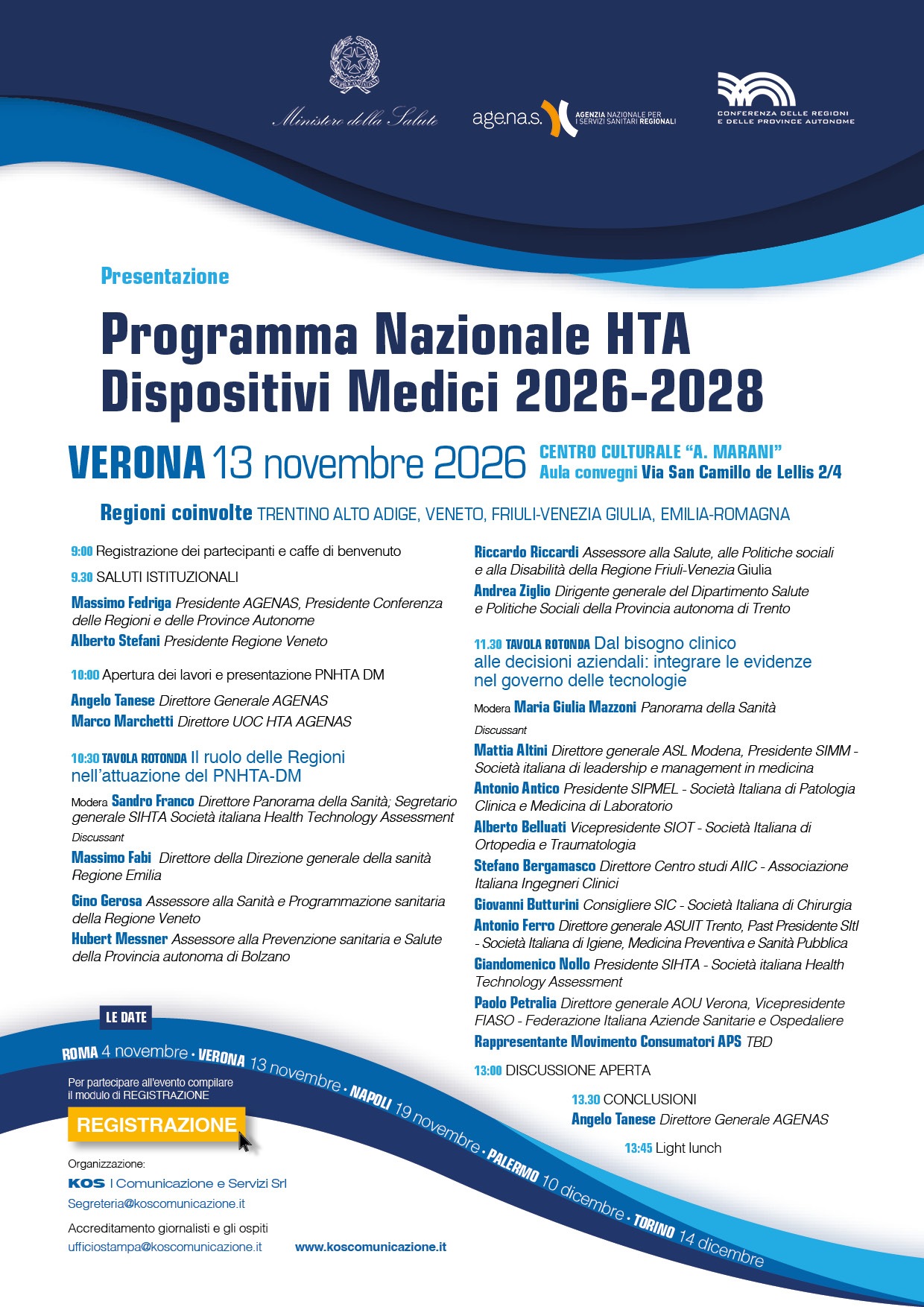 PNHTA VERONA 13 nov - PROGRAMMA